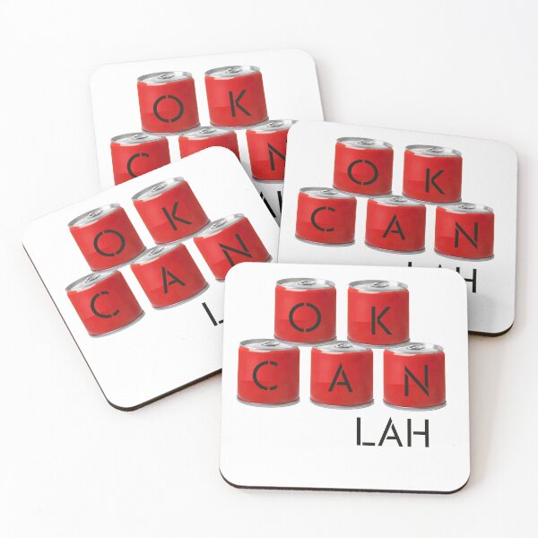 Item preview, Ok can Lah Singlish red Cans  designed and sold by UniqueDesignHub.