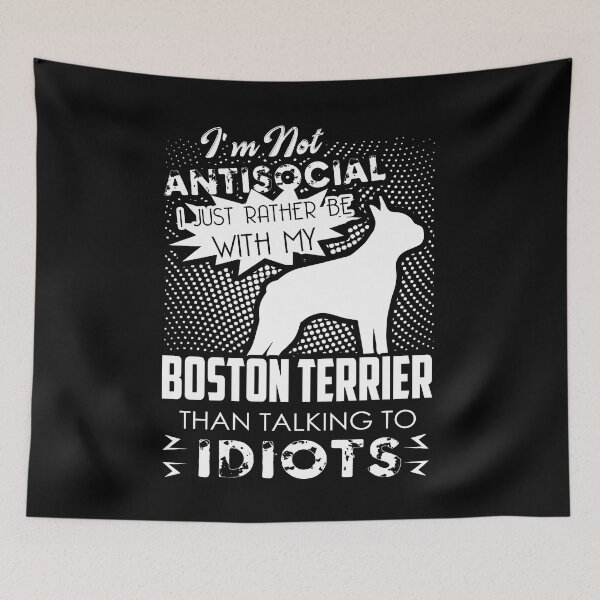 Item preview, I'd Rather Be With My Boston Terrier designed and sold by UnknownArtistt.