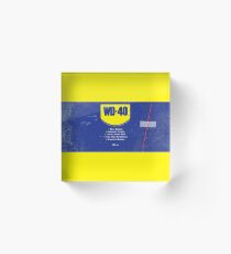 Retro Garage Design WD-40 Acrylic Block
