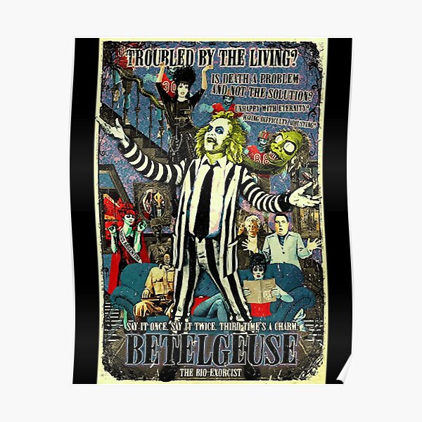 Beetlejuice Poster For Sale By Pruqhz6412 Redbubble