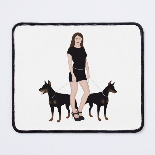 Item preview, girl with dobermans designed and sold by Jumty13.