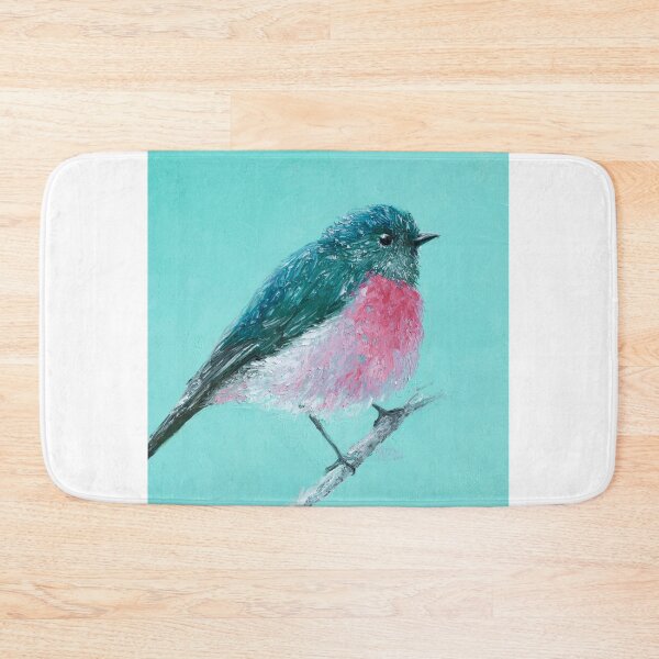 Item preview, Rose Robin Bird painting designed and sold by MatsonArtDesign.