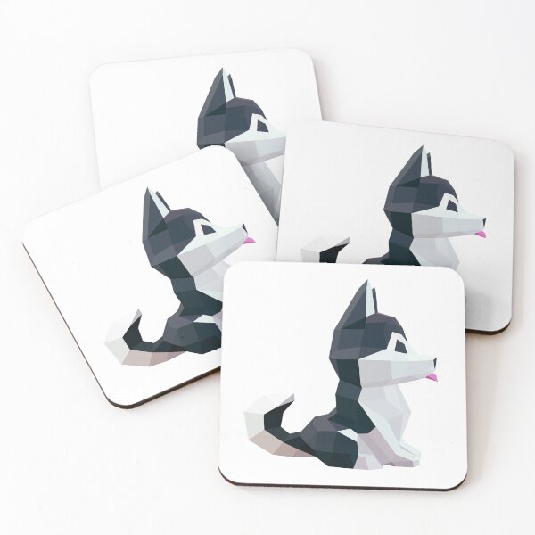 Item preview, Cute Polygon Husky Puppy designed and sold by SuperSeries.