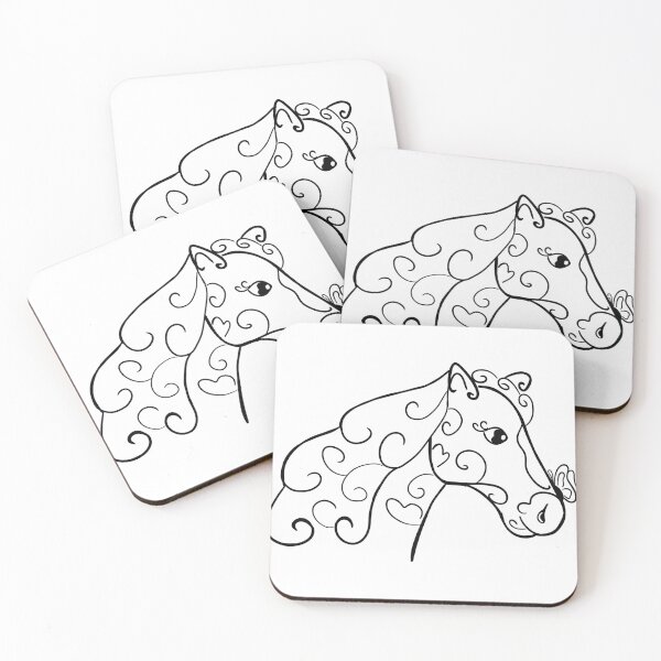 Item preview, Abstract horse and butterfly designed and sold by Antiope33.