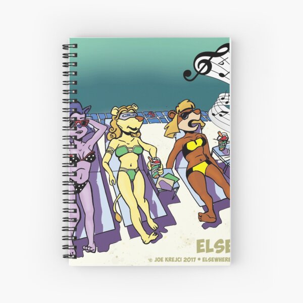Pool Sun Tan Summer Spiral Notebook