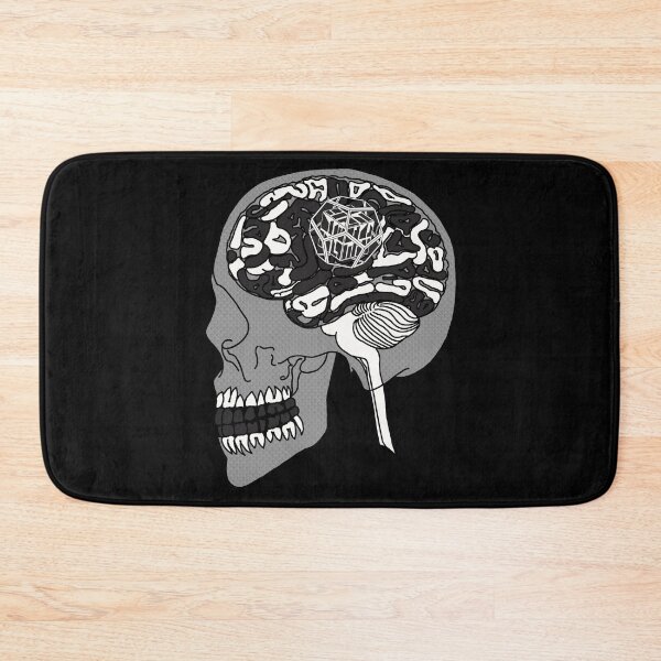 Item preview, Dodecahedron Black&White Glossy Brain Damage designed and sold by createVisions.