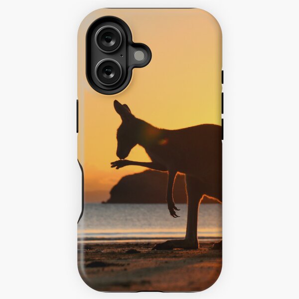 Kangaroo grooming at the beach, Australia iPhone Tough Case