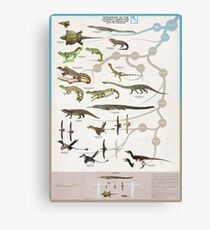 Tetrapods of the Zorzino Limestone Canvas Print