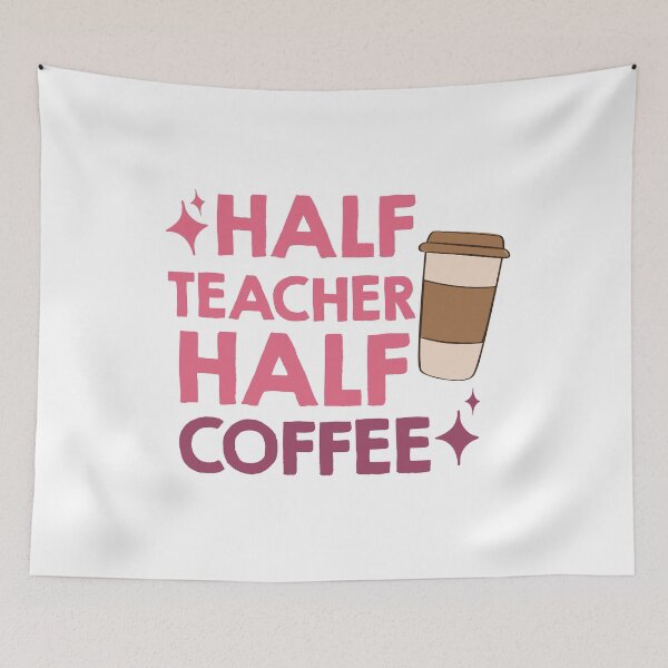 Item preview, half coffee half teacher designed and sold by AdelDa19.