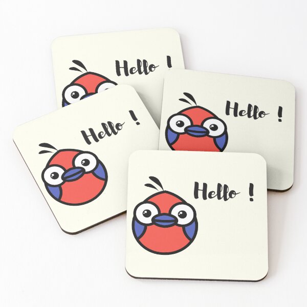 Item preview, Hello ! (parrot design) designed and sold by Nesro34.