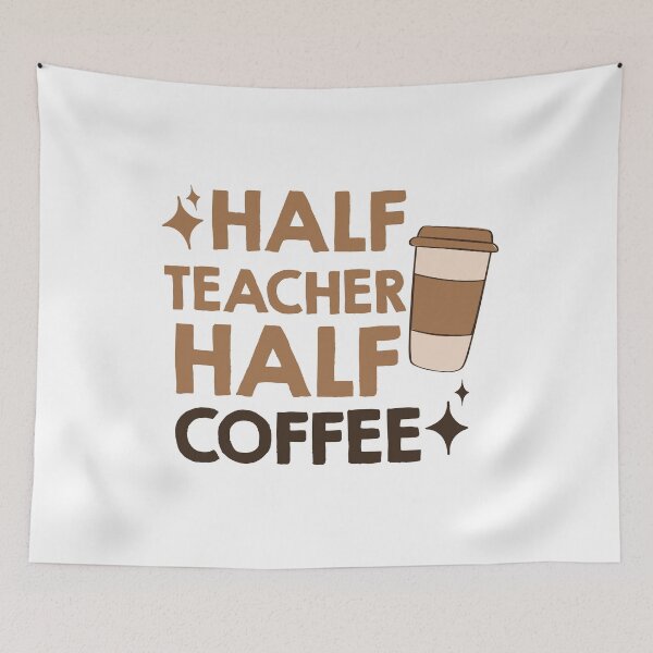 Item preview, half coffee half teacher designed and sold by AdelDa19.