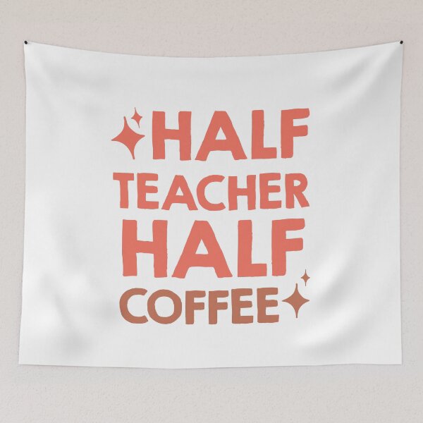 Item preview, half coffee half teacher designed and sold by AdelDa19.