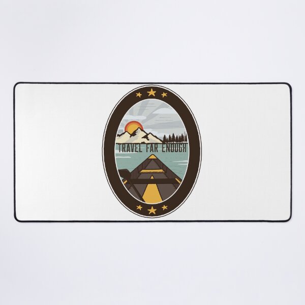 Item preview, Travel Far Enough Patch designed and sold by joabaj.