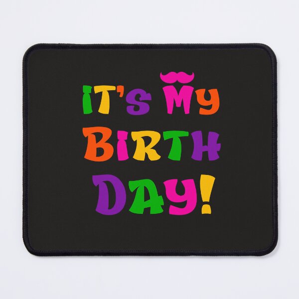 Item preview, It's My Birthday! Colorful Letter Print Shirt Birthday Party Team Bday Cute  T-shirt  designed and sold by AUAINO.