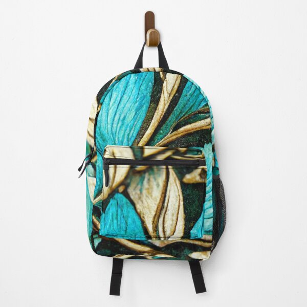Item preview, Blue and gold floral design designed and sold by Opalaeo.