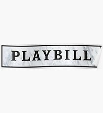 marble playbill design Poster