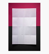 White paper Photographic Print