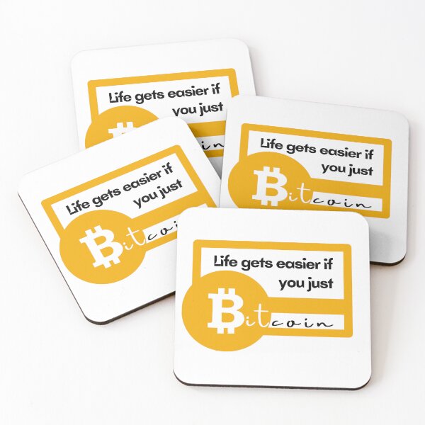 Item preview, Life gets easier if you just bitcoin designed and sold by CryptoBeings.