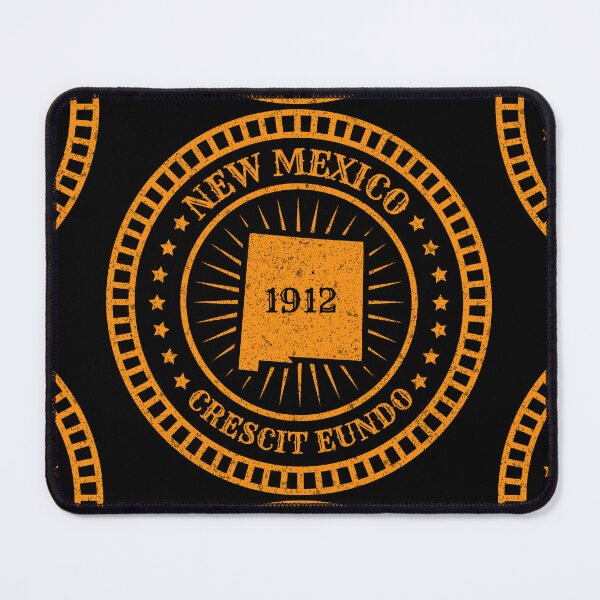 Item preview, New Mexico State - NM Map Slogan Motto Crescit Eundo - Land of Enchantment designed and sold by Ranggasme.