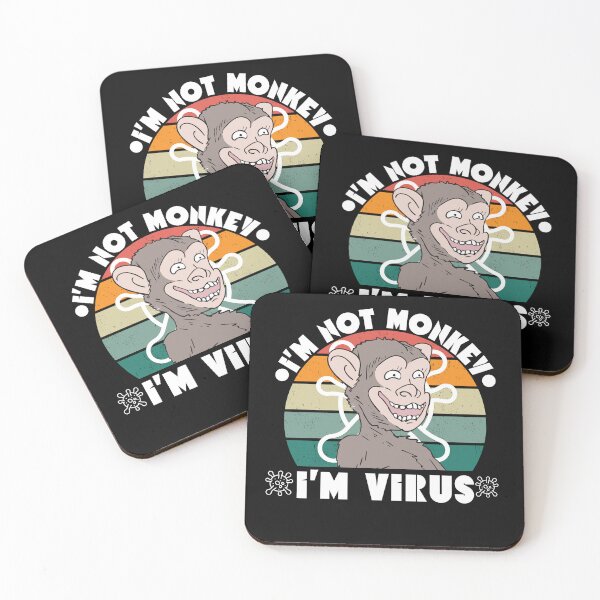 Item preview, I'm not monkey I'm virus | Funny monkey virus  designed and sold by THE MID.