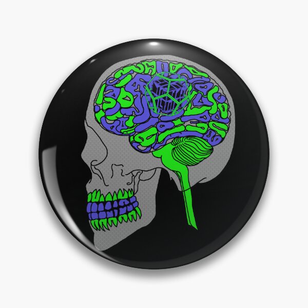 Item preview, Dodecahedron Blue&Green Brain Damage designed and sold by createVisions.