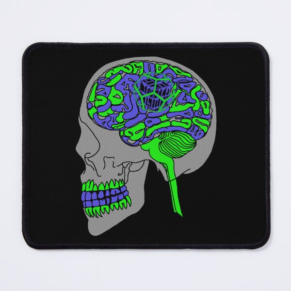 Item preview, Dodecahedron Blue&Green Brain Damage designed and sold by createVisions.
