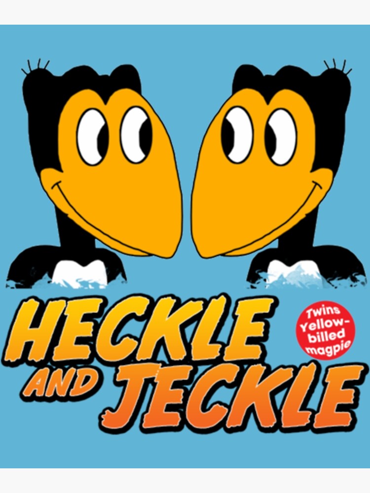 MAGNETE FRIGO HECKLE & JECKLE - CARTOON SABATO MATTINA - 2 X 3 POLLICI - NUOVO