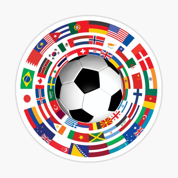 Item preview, World Flag Football Soccer Cup Collection designed and sold by aqualiontees.