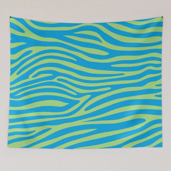 Item preview, Blue and Green Zebra Print designed and sold by Ayoub14.