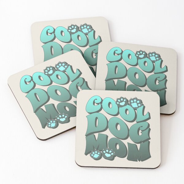 Item preview, Turquoise Cool Dog Mom, Great Slogan For All Moms Who Own A Dog designed and sold by TrulyEpoque.