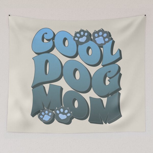 Artikelvorschau, Blaue coole Hundemama, toller Slogan für alle Mütter, die einen Hund besitzen entworfen und verkauft von TrulyEpoque.