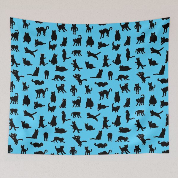 Item preview, Void Cats Pattern (Blue) designed and sold by Tofu's Pixel Art Store.