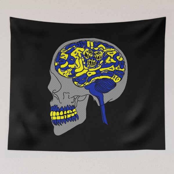 Item preview, Dodecahedron Yellow&Blue Brain Damage designed and sold by createVisions.