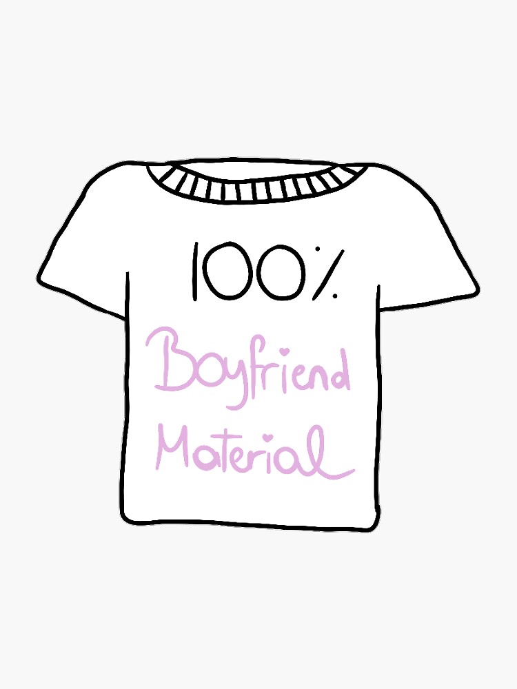 "Boyfriend Material Sticker Boyfriend Material Cute Sticker