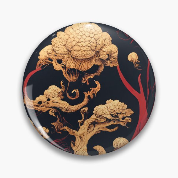 Item preview, Red on Black with Golden Bulbs designed and sold by Shr00mDesign.