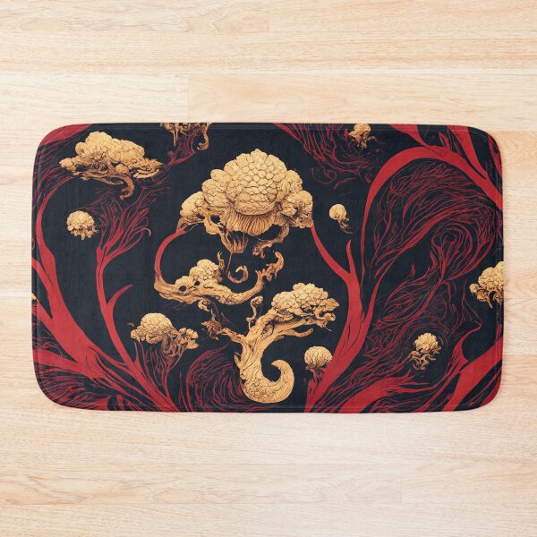 Item preview, Red on Black with Golden Bulbs designed and sold by Shr00mDesign.