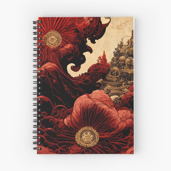 Item preview, Golden Temple in Red Flower Realm designed and sold by Shr00mDesign.