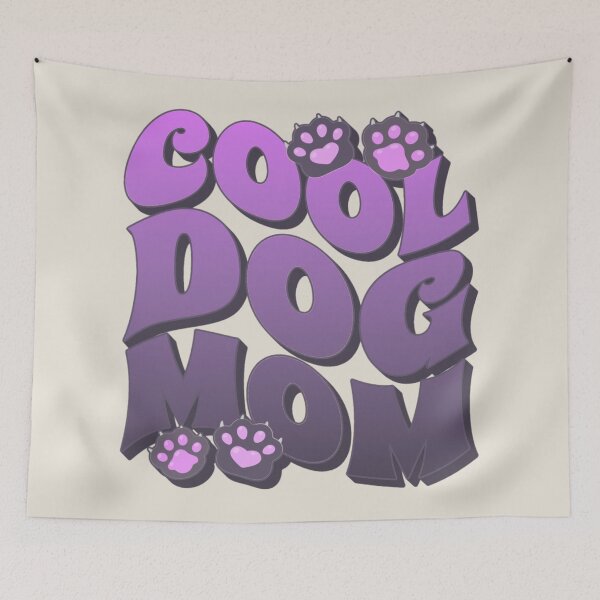 Artikelvorschau, Lila coole Hundemama, toller Slogan für alle Mütter, die einen Hund besitzen entworfen und verkauft von TrulyEpoque.