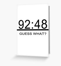 Tarjeta de felicitación Real Madrid 92:48