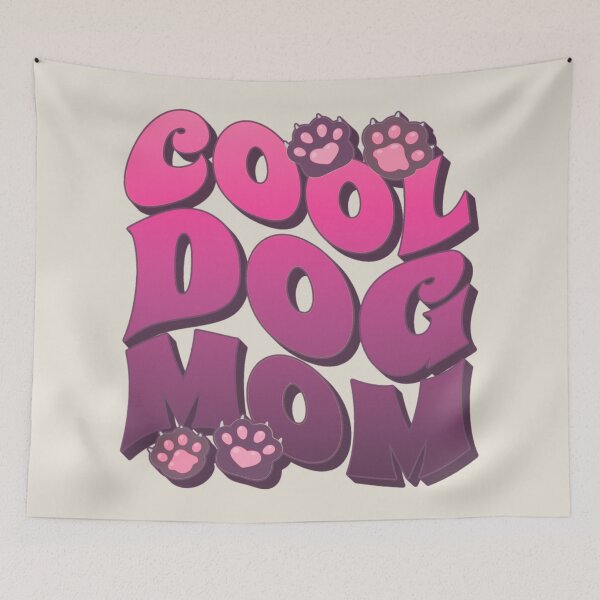 Item preview, Pink Cool Dog Mom, Great Slogan For All Moms Who Own A Dog designed and sold by TrulyEpoque.