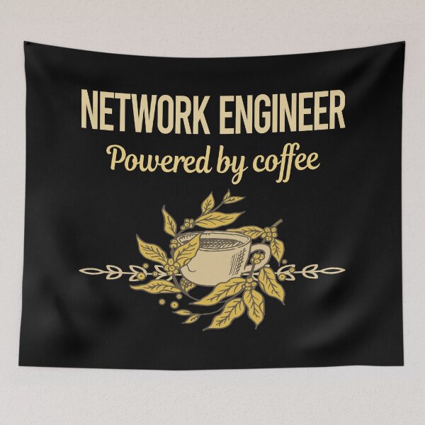 Item preview, Powered By Coffee Network Engineer designed and sold by trinayolkcelia.