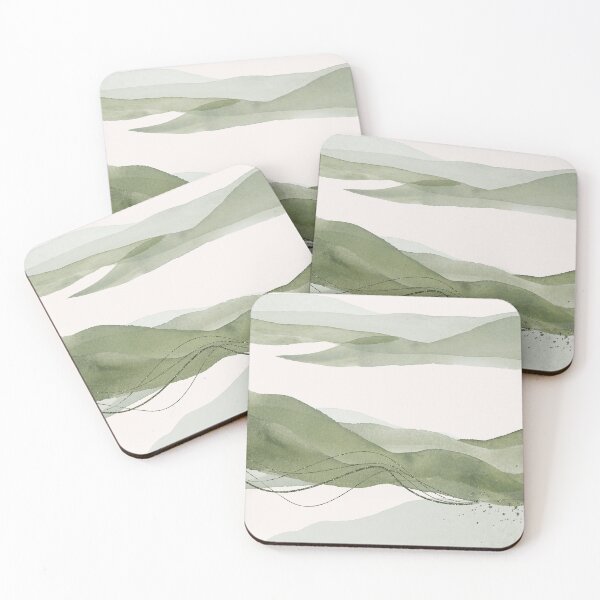 Item preview, Sage Abstract Landscape designed and sold by simplydesignart.