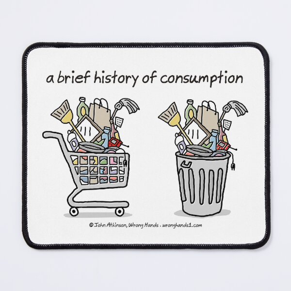 Item preview, a brief history of consumption designed and sold by WrongHands.