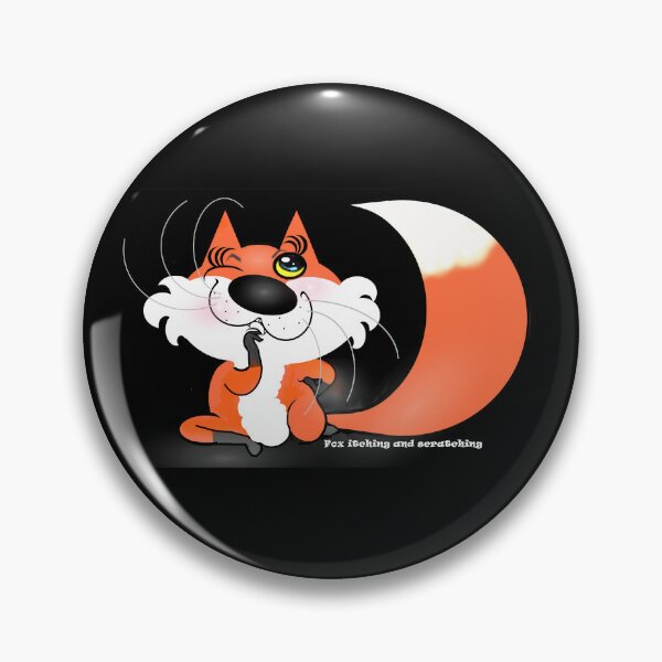 Item preview, Fox itching and scratching  designed and sold by Shirley cute art .