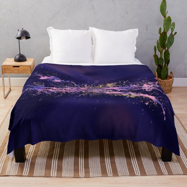 Item preview, Midnight Blue and Amaranth Pink splatter designed and sold by k9printart.