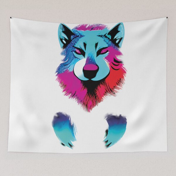 Item preview, Colorful wolf  designed and sold by ralick.