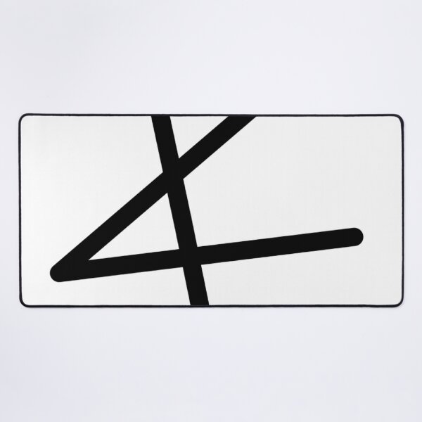 Symbol Aleph #AlephSymbol #SymbolAleph #Symbol #Aleph Desk Mat