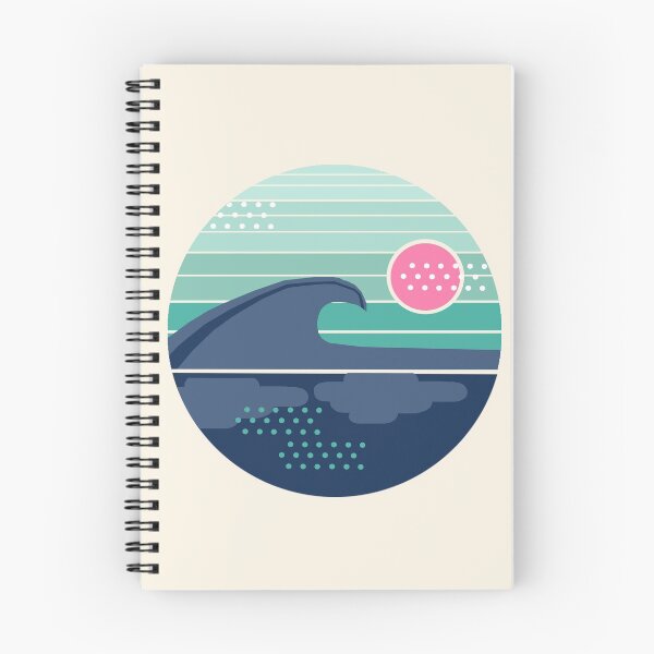 Item preview, Cya Later - 70's retro ocean wave vintage style throwback 1970s minimal art by Seventy Eight designed and sold by 78designs.