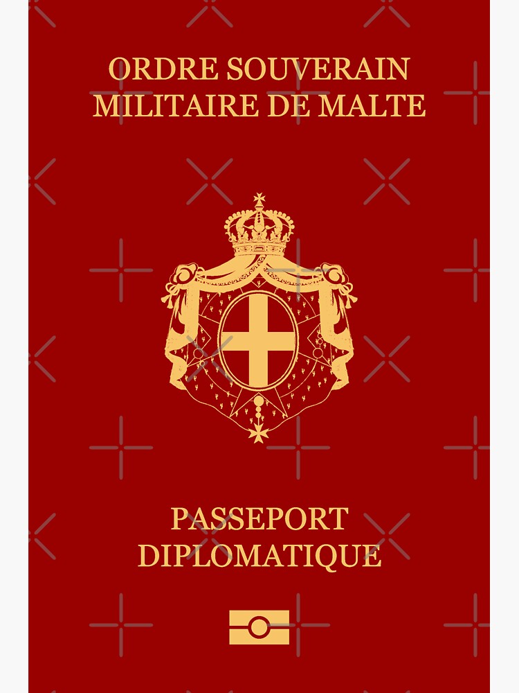 "Sovereign Military Order of Malta passport" Sticker for Sale by HAKVS