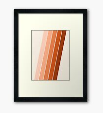 The Skinney - 70's abstract minimal stripe striped pattern retro throwback 1970s art decor by Seventy Eight Framed Print